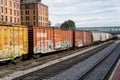 Mile Long Railcars - 2 Royalty Free Stock Photo